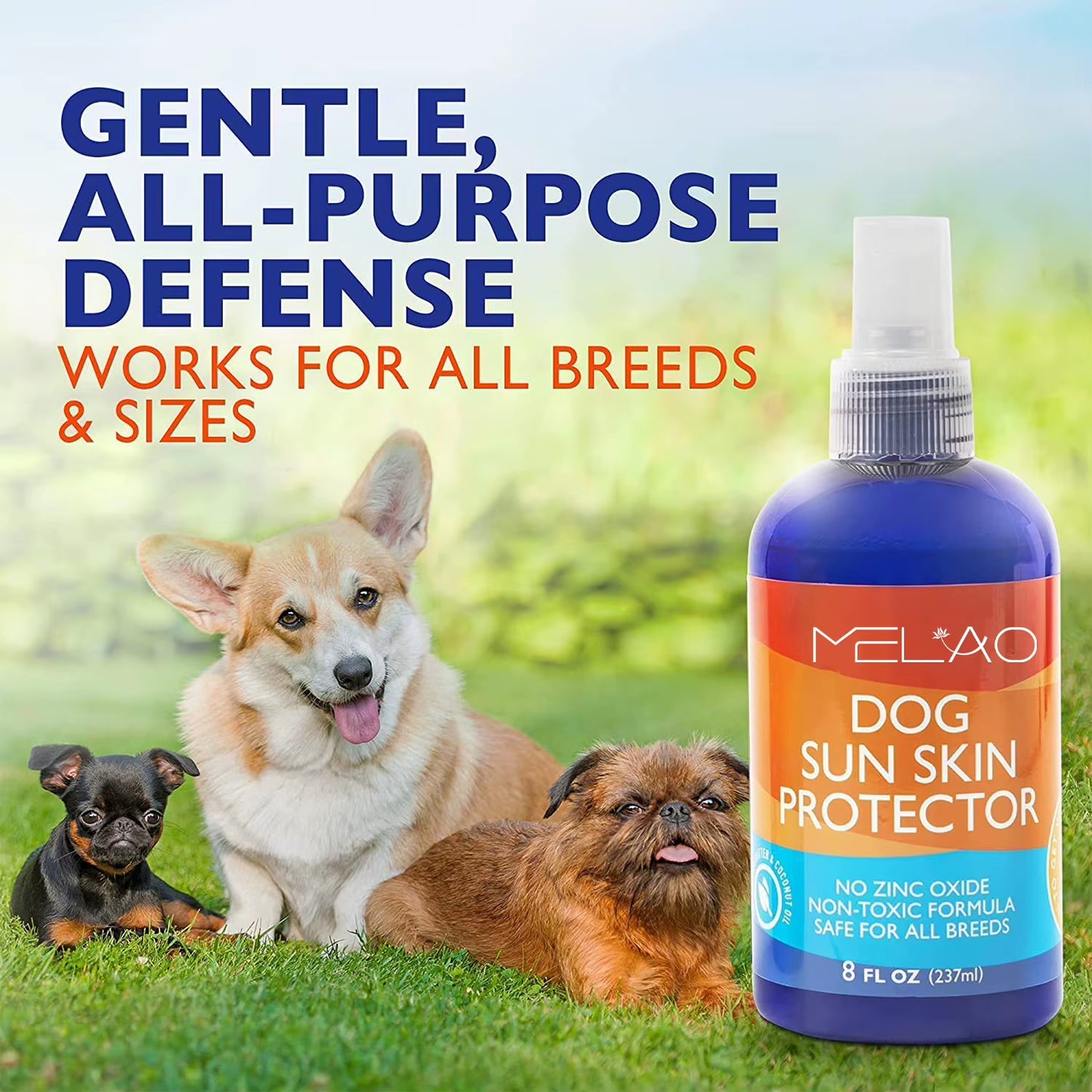 Natural Sun Protection Moisturizer Skin Pet Dog Sun Skin Protect Sunscreen Spray