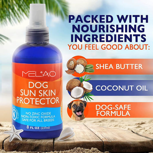 Natural Sun Protection Moisturizer Skin Pet Dog Sun Skin Protect Sunscreen Spray