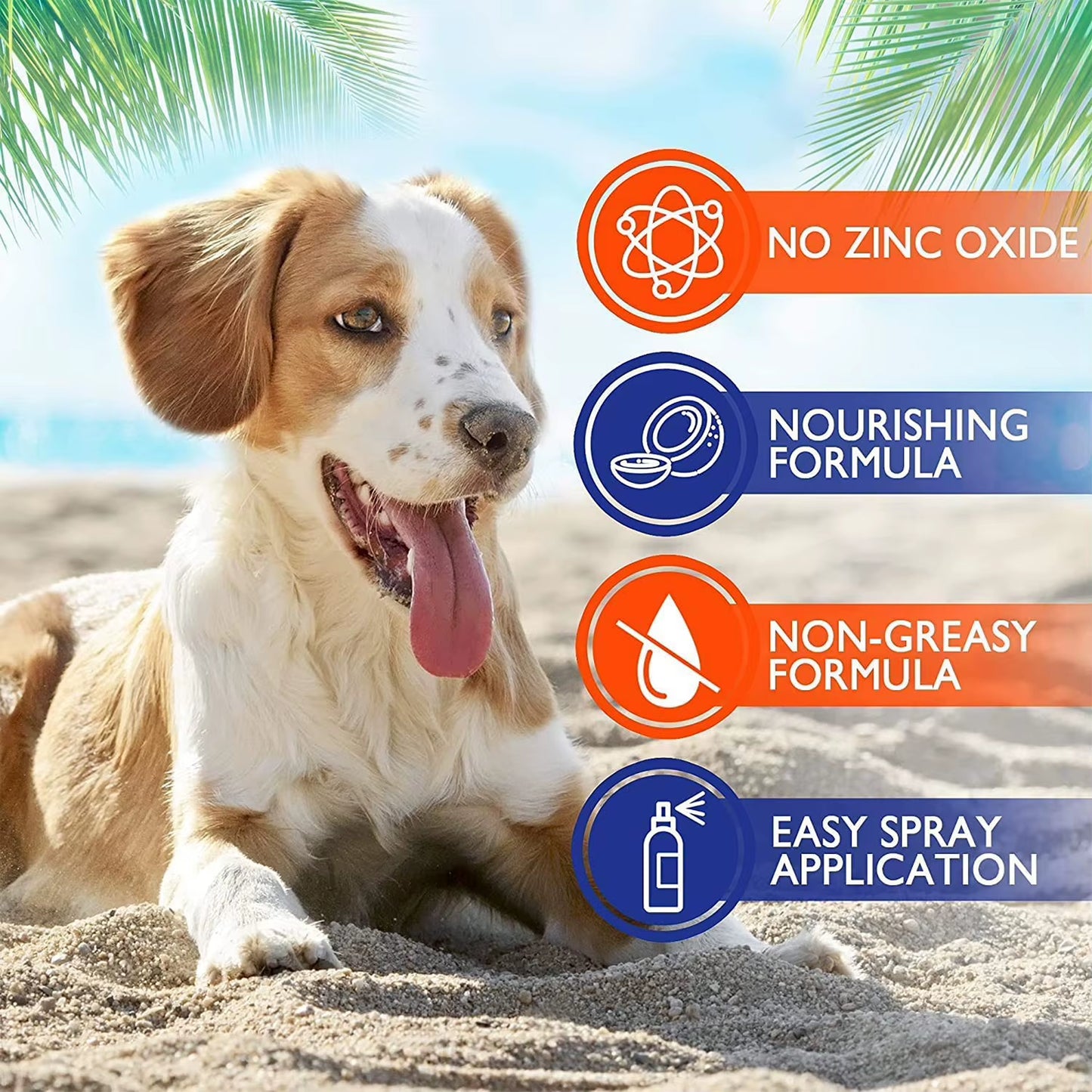 Natural Sun Protection Moisturizer Skin Pet Dog Sun Skin Protect Sunscreen Spray