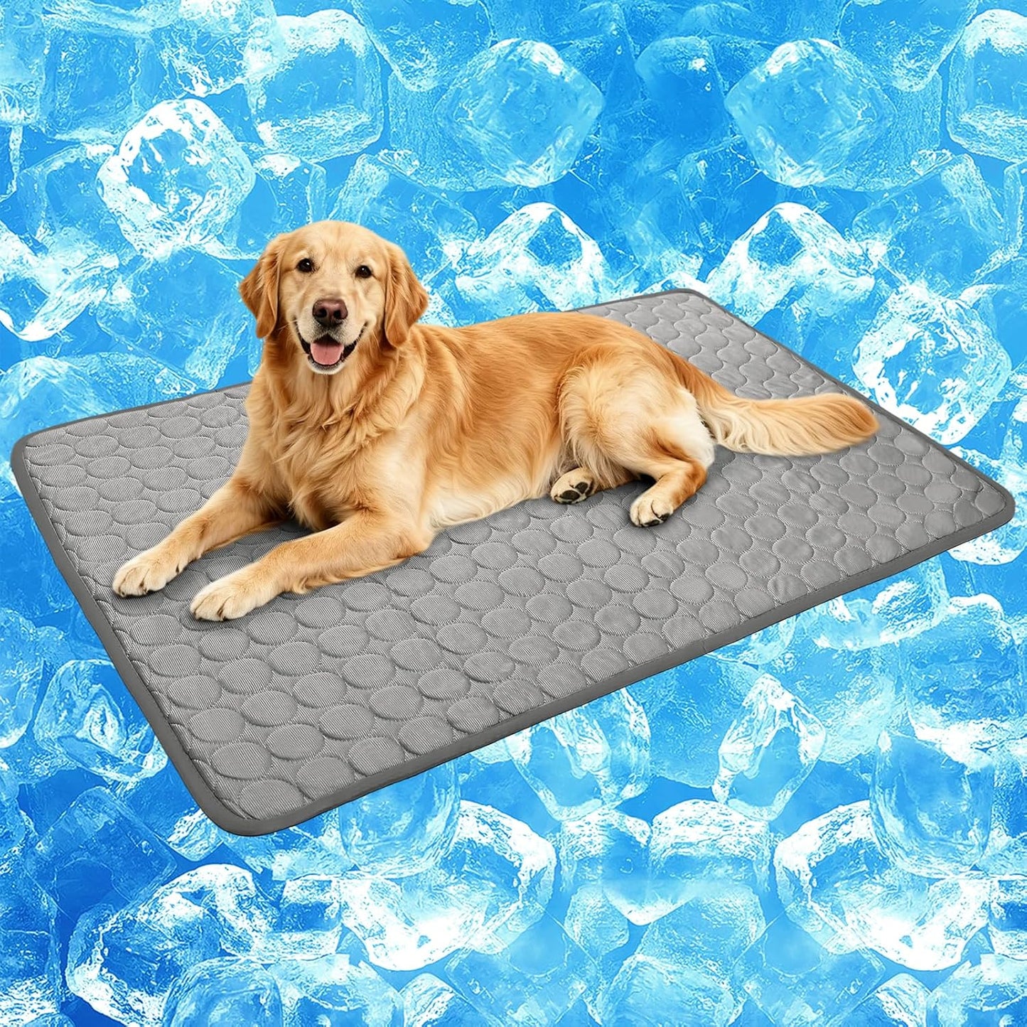 Ultimate Pet Cooling Mat - X-Large, 4-9°F Instant Cooling for Dogs & Cats, Portable, Foldable, and Machine Washable with 3-Year Warranty