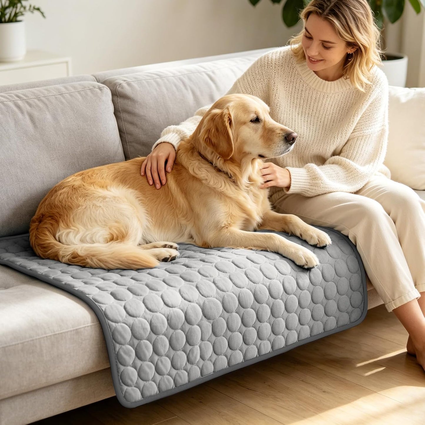 Ultimate Pet Cooling Mat - X-Large, 4-9°F Instant Cooling for Dogs & Cats, Portable, Foldable, and Machine Washable with 3-Year Warranty